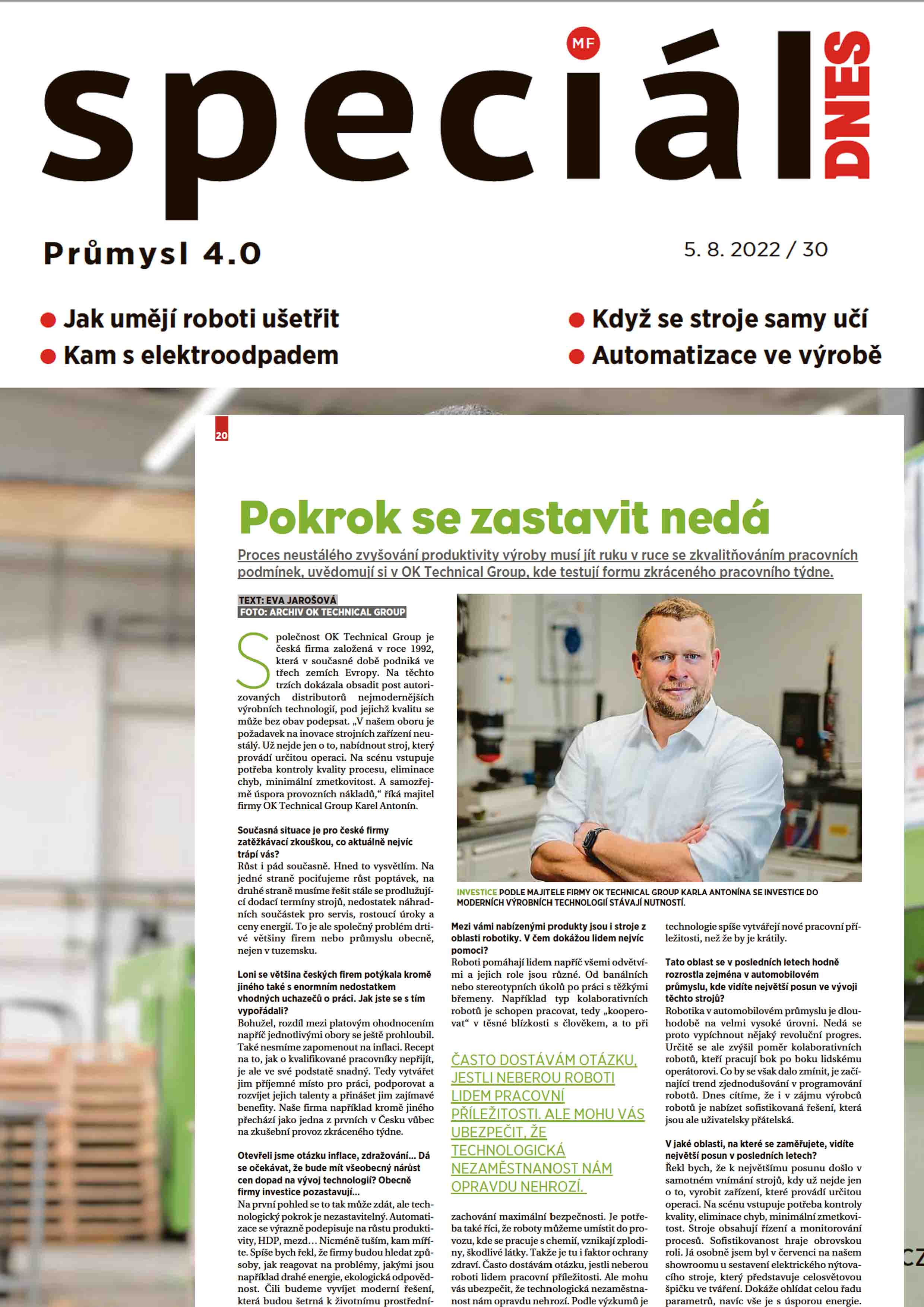 Pokrok se zastavit nedá MF DNES