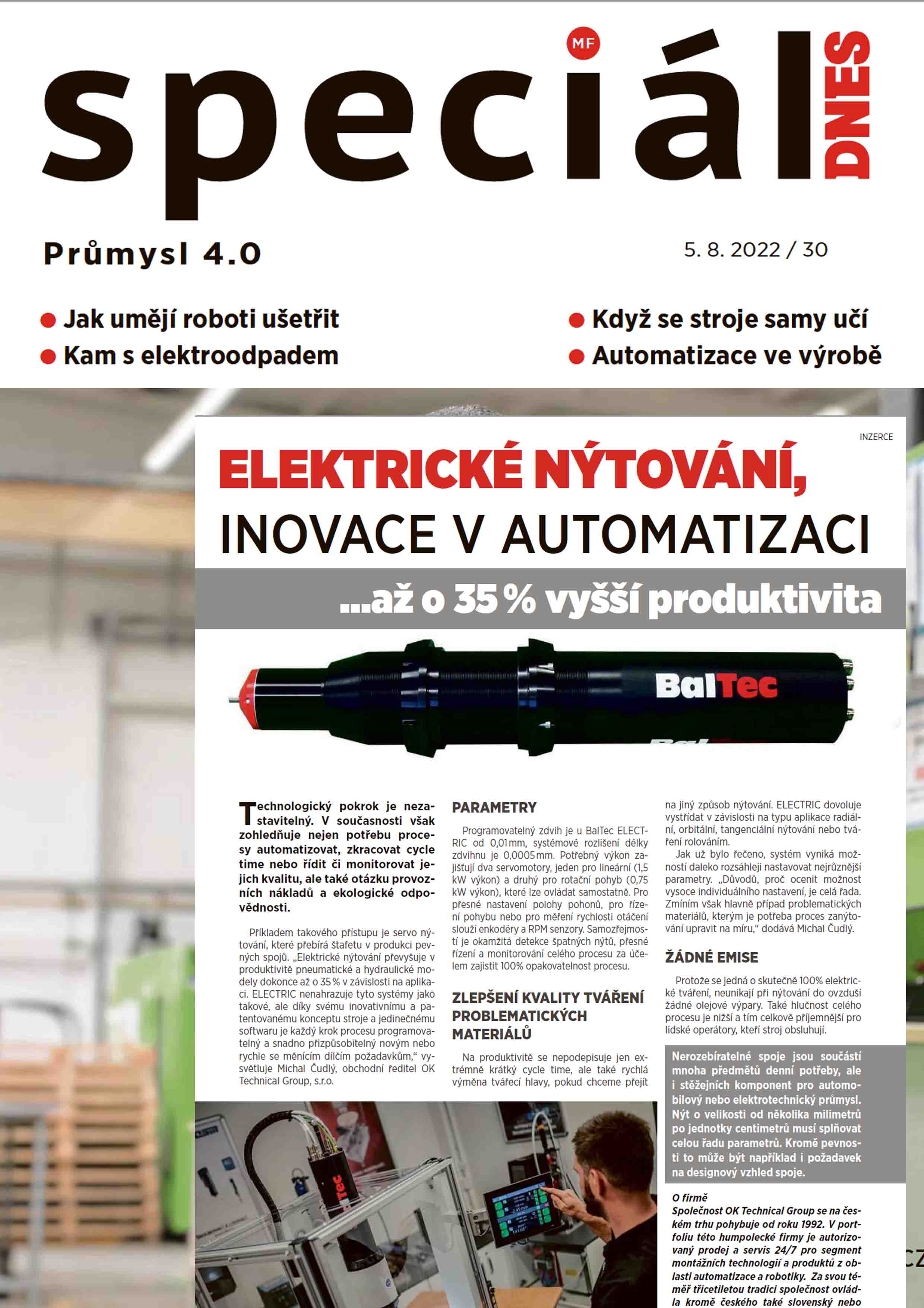 Inovace v automatizaci MF DNES